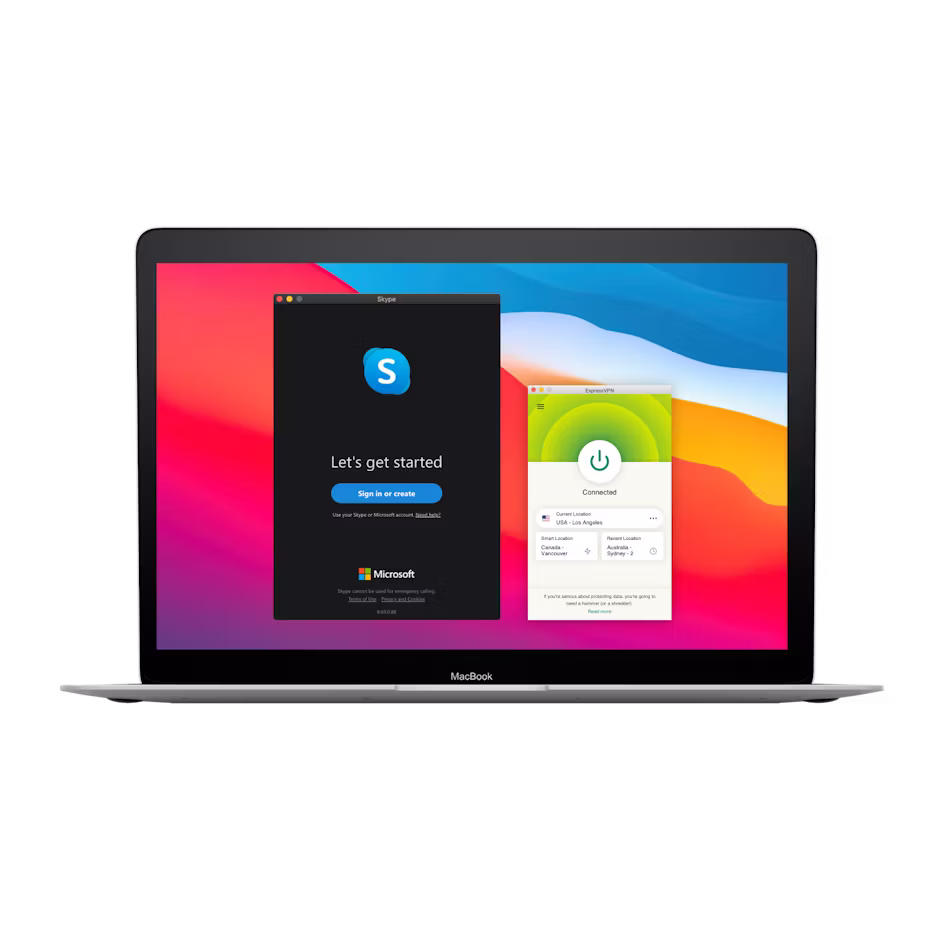 UI Skype com VPN.
