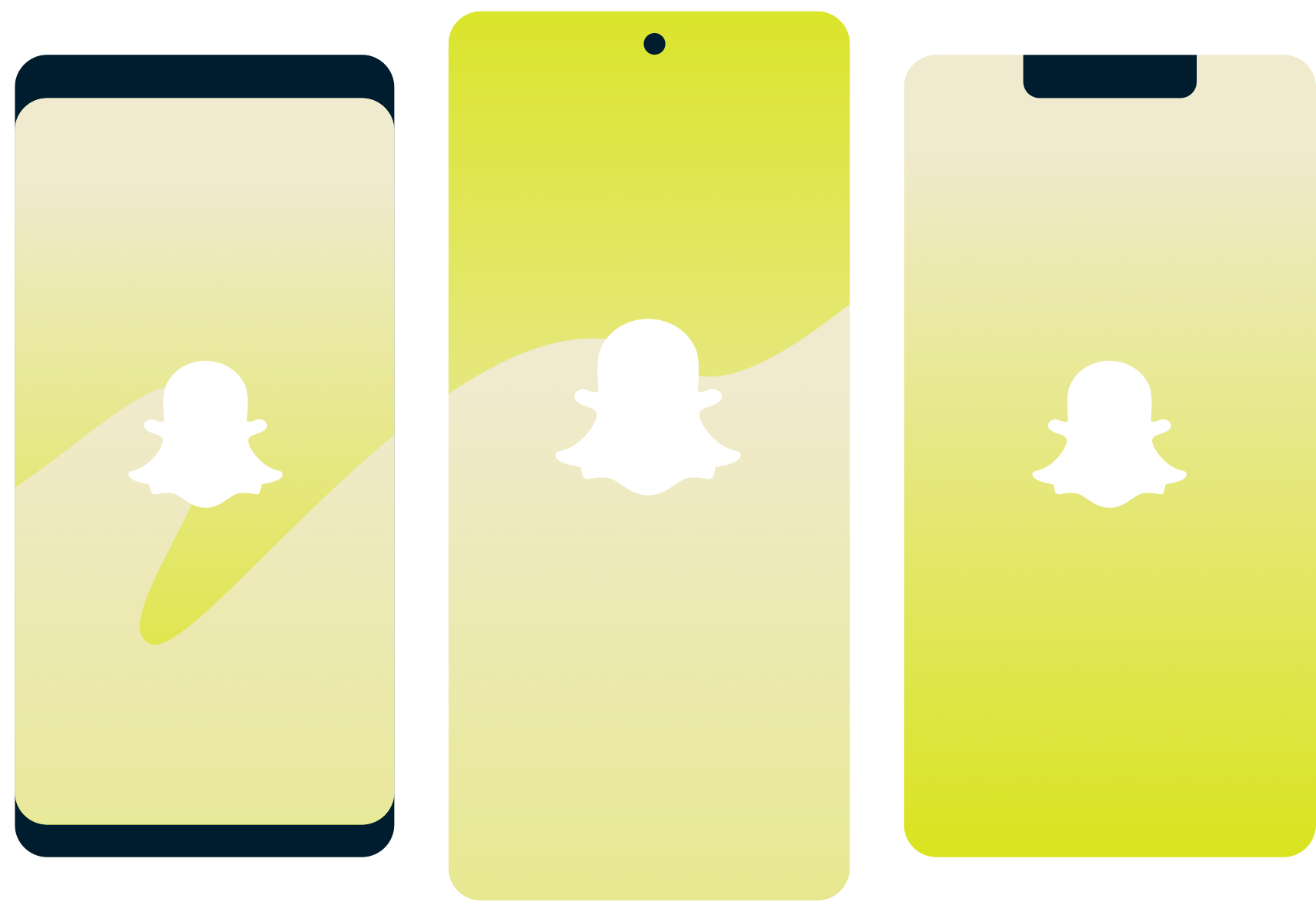Logotipo Snapchat nos smartphones.